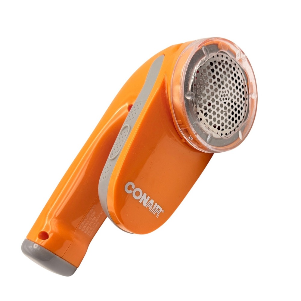 Conair Fabric Shaver Lint Remover Defuzzer Orange CLS5RGY Battery Operated